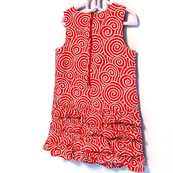 Vineyard Vines Girls Red Rope Swirl Nautical Pattern Dress - Picture 8 of 12